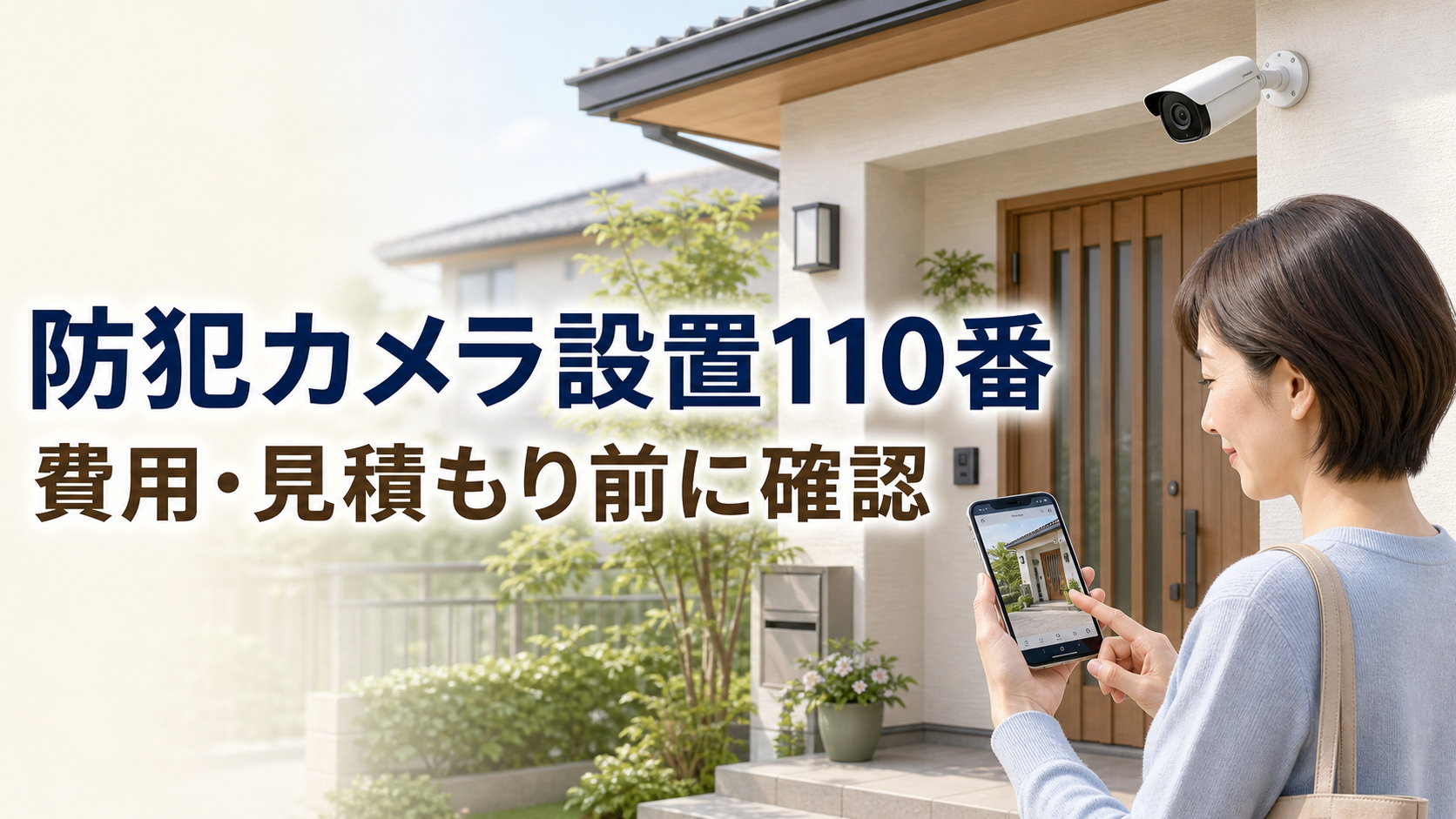 防犯カメラ設置110番の費用と見積もり前の確認ポイント