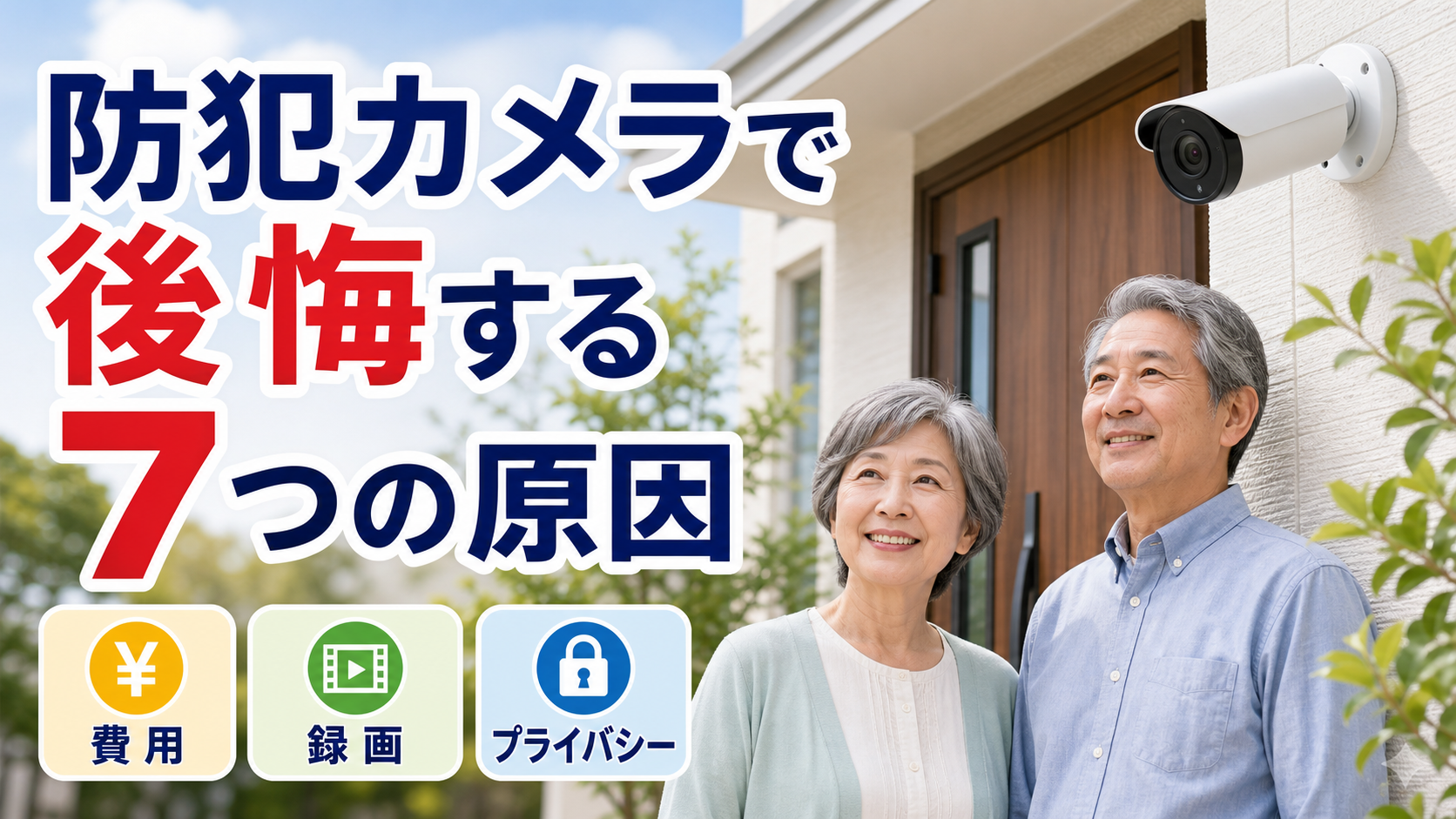 防犯カメラで後悔する7つの原因｜費用・録画・プライバシー