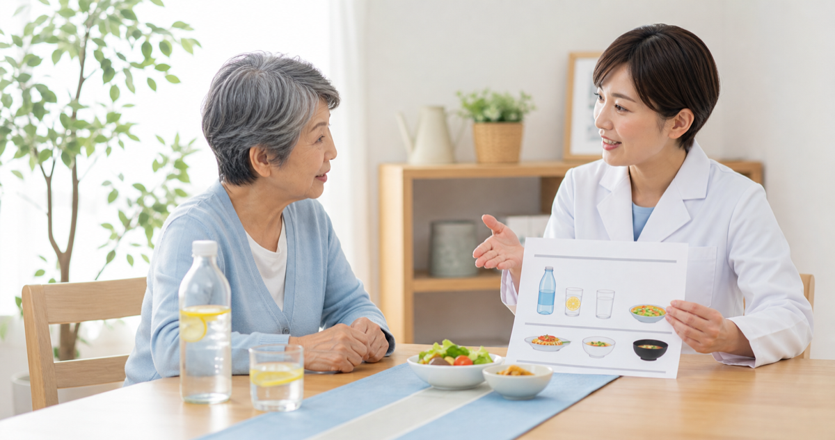 いろはす塩とレモンの成分と飲み方を確認するイメージ