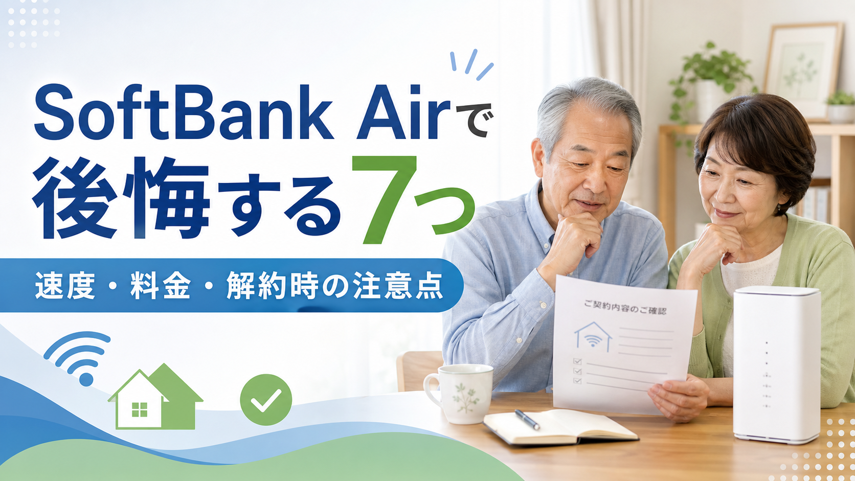 SoftBank Airで後悔しないための速度・料金・解約時の注意点